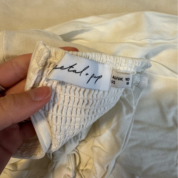 Petal & Pup Cream Textured Dress - Picture 4 of 4